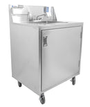 Portable Hand Sink with Water Heater Tank & Pump - Omcan 46788
