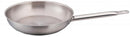 Stainless Steel fry pans - Natural finish, Various sizes