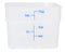 Square Food Storage Containers - Translucent