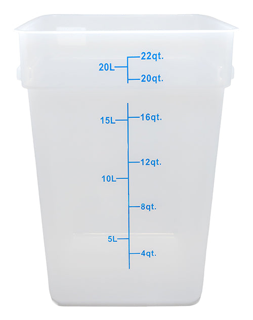 Square Food Storage Containers - Translucent