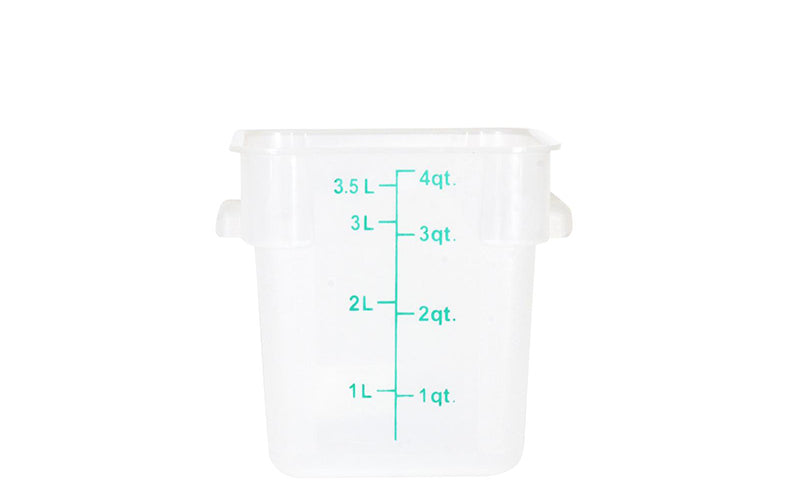 Square Food Storage Containers - Translucent
