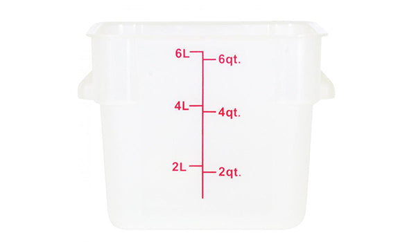 Square Food Storage Containers - Translucent