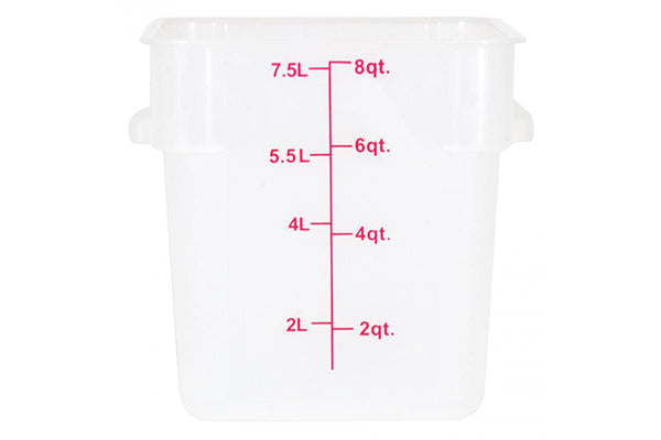 Square Food Storage Containers - Translucent
