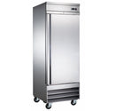 WindChill WC-1DSR Single Solid Door 29" Wide Stainless Steel Refrigerator