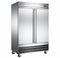 WindChill Double Solid Door 54" Wide Stainless Steel Freezer