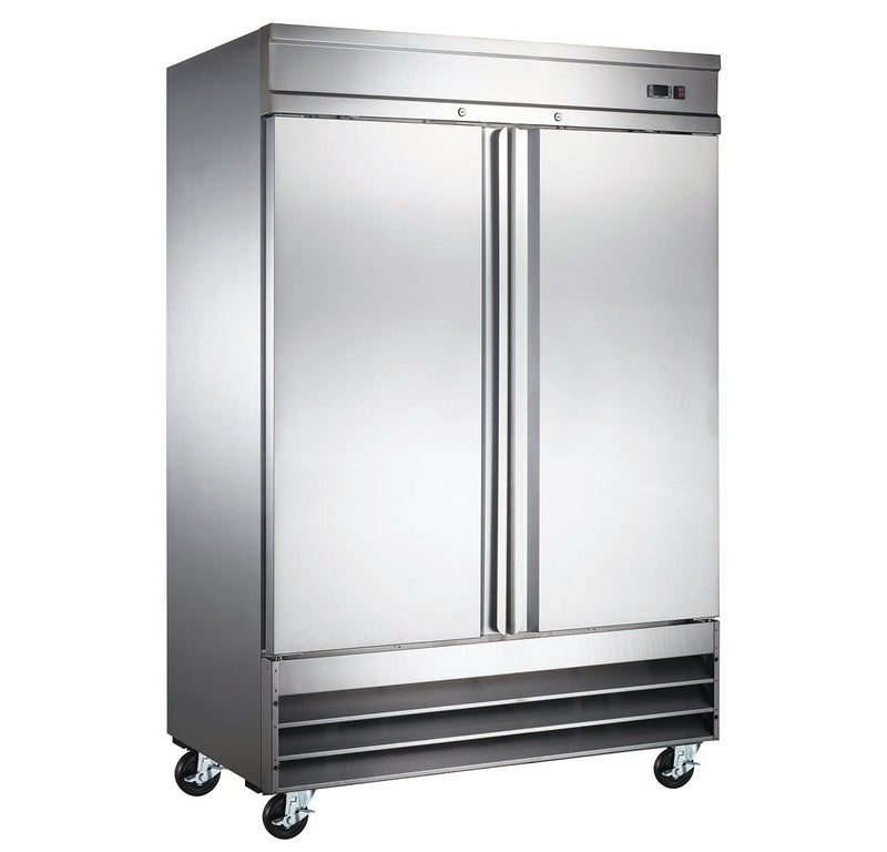 WindChill Double Solid Door 54" Wide Stainless Steel cooler