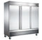 WindChill WC-3DSF Triple Solid Door 81" Wide Stainless Steel Freezer