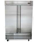 Double Solid Door 54" Wide Stainless Steel cooler