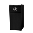 Trash Receptacle for 36-Gallon Bin- Black