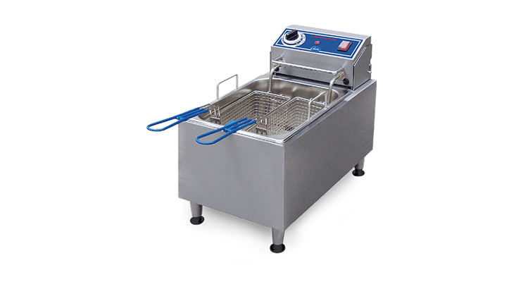 Globe PF10E-C Electric Counter Top Single Well Deep Fryer - 120V, 10Lbs Total Capacity