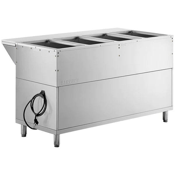 4 Well Steam Table - 208-240V, ENCLOSED CABINET