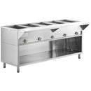 5 Well Steam Table - 208-240V, ENCLOSED CABINET