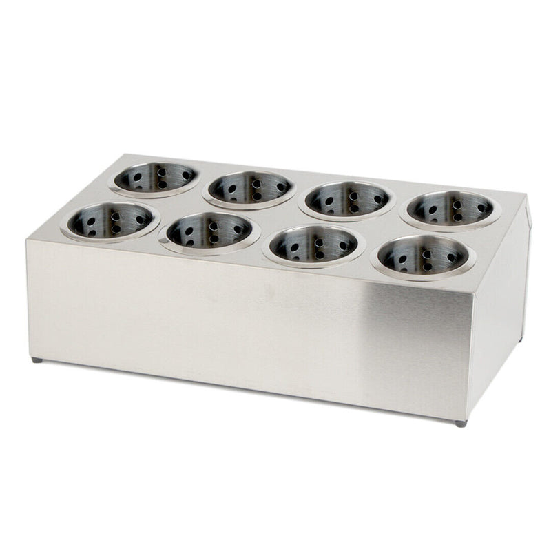 Cutlery holder / organizers - 8 holes with stainless steel caddies