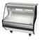 Curved Glass 51" Refrigerated Fresh Meat Display Case - SELF-CONTAINED CONDENSING UNIT