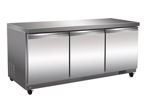 North-Air NA-UC72F Triple Door 72" Freezer under counter Work Table