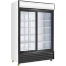 Double glass door cooler - P1400WAB, 48cu/ft