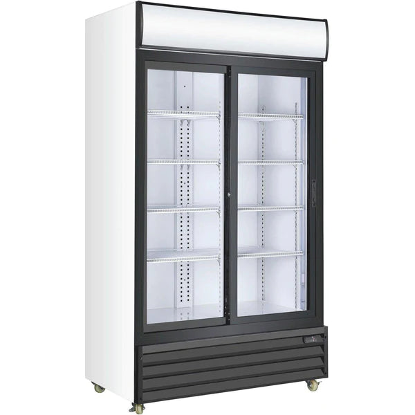 Double glass door cooler - P800WAB, 28cu/ft