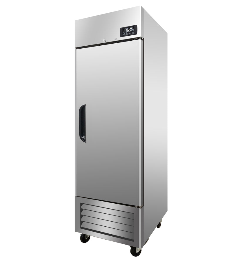 Kore@ LRSF1-H Single Solid Door 28" Wide Stainless Steel Freezer
