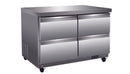 North-Air NA-UC48-4D Double Door 48" under counter cooler with drawers