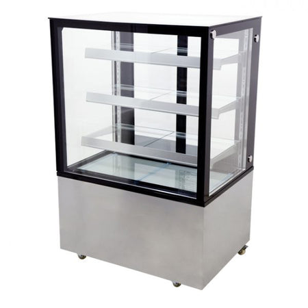 WindChill WC-CDC36-3 Flat Glass 3 Tier 36" Refrigerated Pastry Display Case