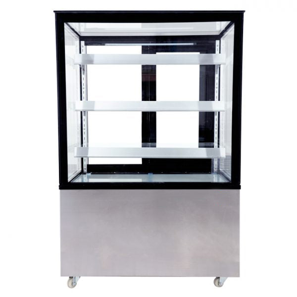 WindChill WC-CDC36-3 Flat Glass 3 Tier 36" Refrigerated Pastry Display Case