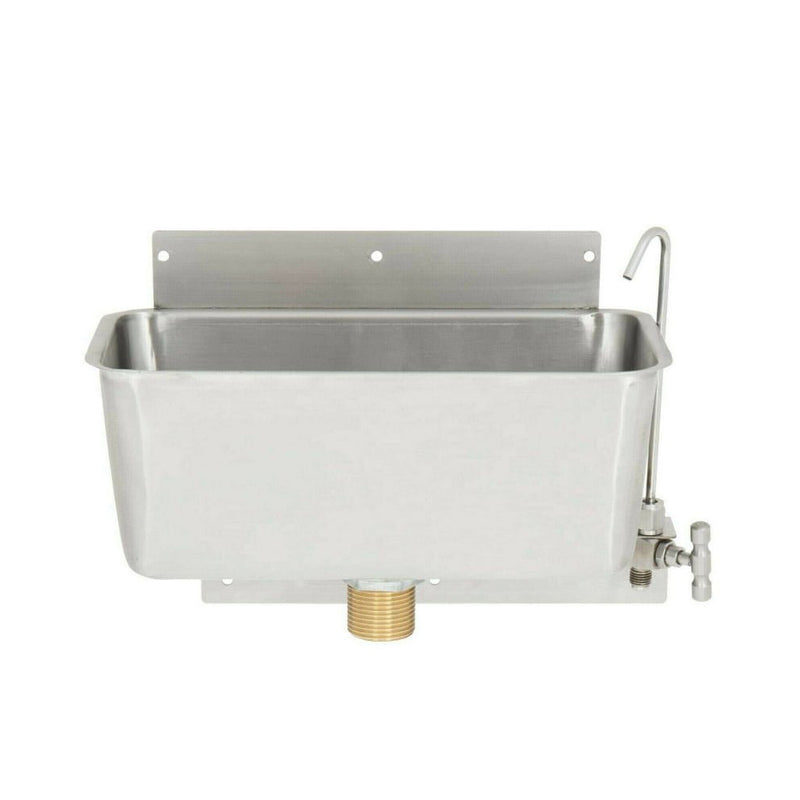Ice cream dipping well with faucet set - 11" width